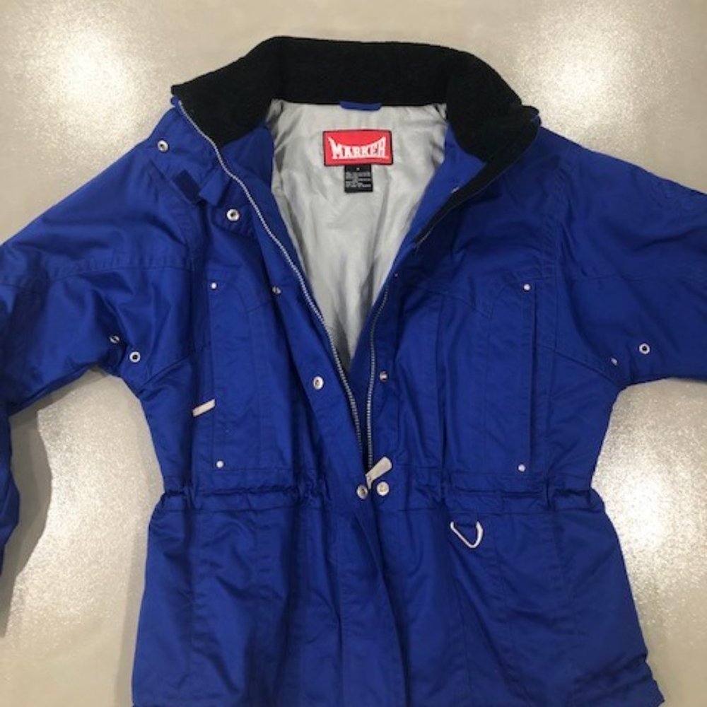 Marker Royal Blue  Ski Jacket - Size 8 - Picture 7 of 16